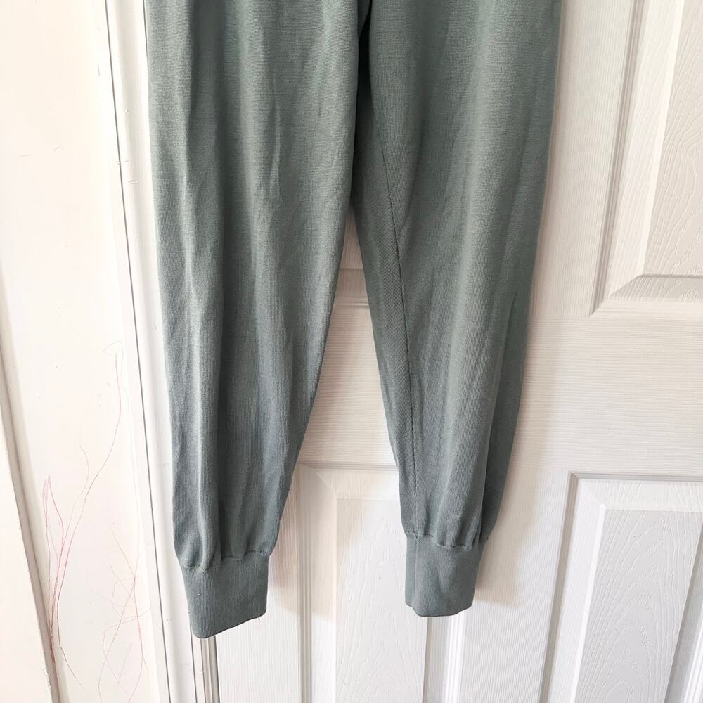 Athleta Leisure Daydream Sweater Sleep Jogger Wool Tencel Green Medium 985735 - Picture 4 of 8